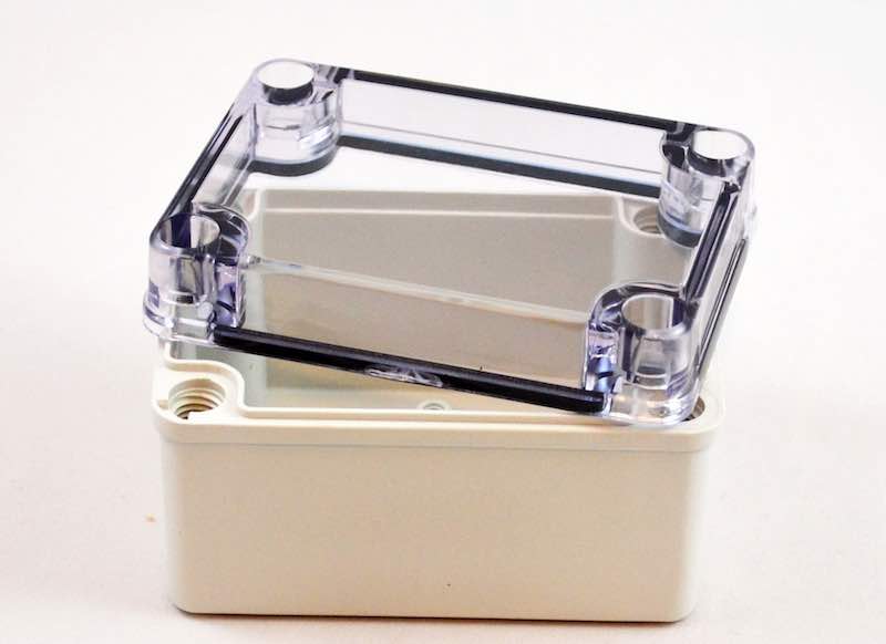 Bud Industries' PTS series enclosures are made of impact-resistant gray polycarbonate reinforced with 10% fiberglass and are designed for hazardous, dusty, and washdown factory environments as well as extreme weather conditions. Courtesy: Bud Industries