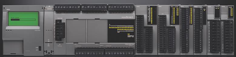 Idec's FC6A MicroSmart is a programmable logic controller (PLC) with up to 520 I/O that comes in three models and is designed for demanding industries such as oil and gas, chemical, material handling, original equipment manufacturer (OEM) machinery, and p