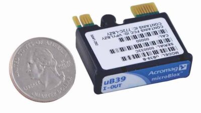 Acromag's microBlox uB modules can safely interface a wide variety of voltage, current, temperature, frequency, and other field signals and are designed for embedded or portable applications such as test stands, defense systems, and process control applic