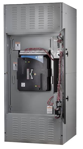 Eaton's contactor-based Automatic Transfer Switch (ATS) is rated for 2000 to 3000 A and is designed to shift power loads from a normal power source to the emergency source. Courtesy: Eaton