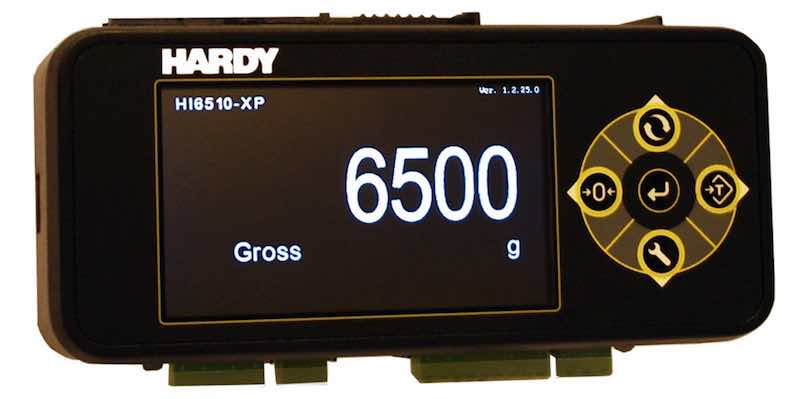 Hardy Process Solutions HI 6500-XP extreme weight processor has an update rate of 660 updates per second and is designed for applications such as batching, blending, filling, dispensing and check weighing. Courtesy: Hardy Process Solutions