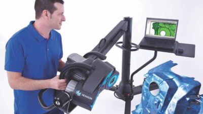Hexagon Manufacturing Intelligence's Blaze 600M is a non-contact optical measurement solution designed to provide 3-D data acquisition and actionable data for measurement, inspection, product development, line tuning, and reverse engineering applications.