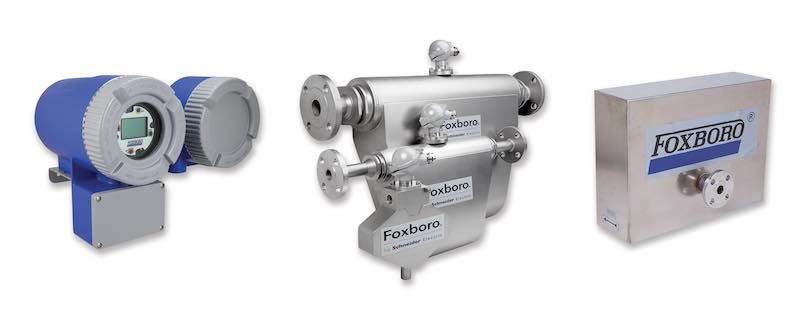 Schneider Electric's NOCT60A Foxboro Net Oil Coriolis Transmitter is an all-in-one Coriolis meter and flow computer designed to measure net oil volumes on the liquid leg of two-phase separators or the oil leg of three-phase separators. Courtesy: Schneider