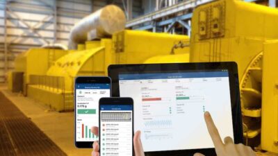 Emerson Process Management's asset data monitored with a CSI 6500 ATG system can be delivered to smart devices to make it easier for users to track equipment and process health. Courtesy: Emerson Process Management