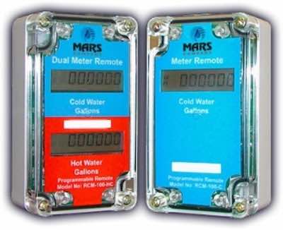 Mars Company's RCM-100 is a remote primary display with the ability to communicate with all types of pulse equipped water meter registers. Courtesy: Mars Company