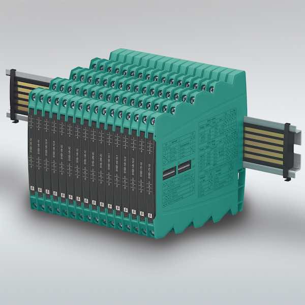 Pepperl+Fuchs' SC series of signal conditioners are designed for compact non-hazardous areas such as cabinets or in narrow spaces between cable ducts. Courtesy: Pepperl+Fuchs