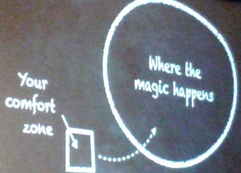 If you’re comfortable in your position, you may not be offering your best. Outside of the comfort zone often is where the magic happens, suggested Mike Lipkin, a motivational speaker with the Environics Research Group, at the 2016 Connect conference from