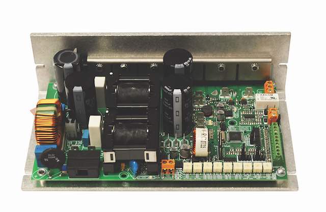 American Control Electronics' (ACE) DCH403-10 is a low-voltage motor control with a single phase ac line source and is designed for applications such as solar-powered devices, mobile equipment and actuator control. Courtesy: American Control Electronics