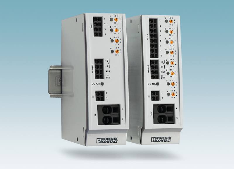 Phoenix Contact's circuit breaker multichannel (CBM) is a programmable circuit breaker that is designed for use in hazardous locations such as oil refineries, offshore platforms, and wastewater treatment facilities. Courtesy: Phoenix Contact