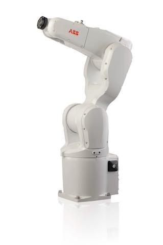 ABB Robotics' IRB 1200 Foundry Plus 2 is designed for material handling and machine tending applications and can reduce cycle times for precision die casting processes such as smart phone cases and other electrical components. Courtesy: ABB Robotics
