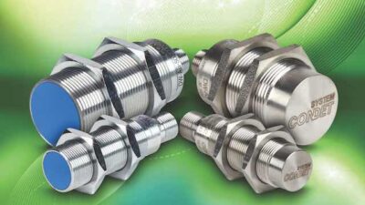 AutomationDirect's Contrinex DW-series of extended and triple-distance proximity sensors in 3 to 30mm cylindrical and 20mm rectangular styles. Courtesy: AutomationDirect