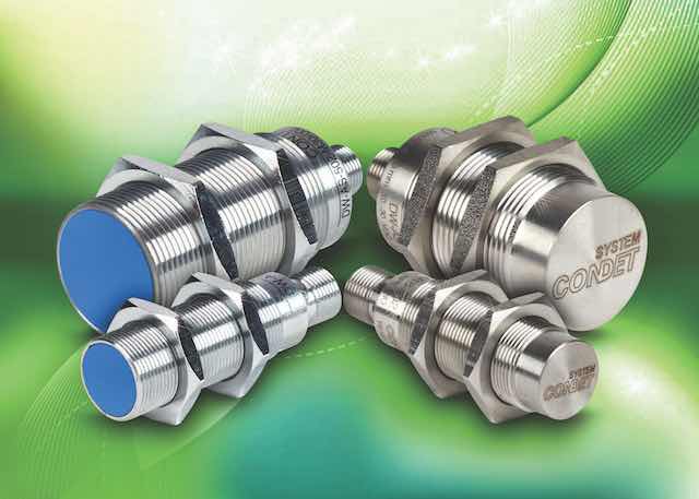 AutomationDirect's Contrinex DW-series of extended and triple-distance proximity sensors in 3 to 30mm cylindrical and 20mm rectangular styles. Courtesy: AutomationDirect