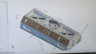 Example of tolerance-based machining, which uses product manufacturing information (PMI) and model-based definition (MBD) to give the CNC process knowledge and create accurate 3-D models. Image courtesy: Chris Vavra, CFE Media