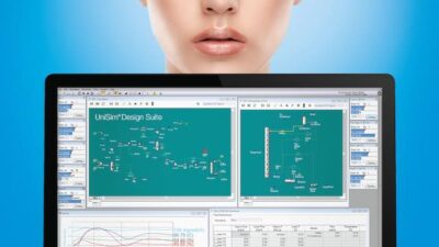 Honeywell Process Solutions' (HPS) UniSim Design Suite Release 450 process modeling software, which is designed for process designs in the oil and gas, refining, petrochemical, chemical, and power industries. Courtesy: Honeywell Process Solutions