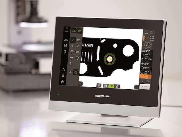 Heidenhain's Quadra-Chek 3000 evaluation electronics system is designed as a complement for high-precision measuring machines and is operated via its capacitive touch screen that is suitable for multi-touch and gesturing. Courtesy: Heidenhain