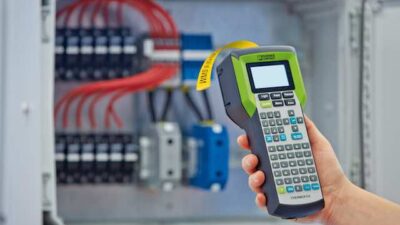 Phoenix Contact's Thermofox is a handheld printer designed for small labeling projects in the field or around the industrial panel shop. Courtesy: Phoenix Contact