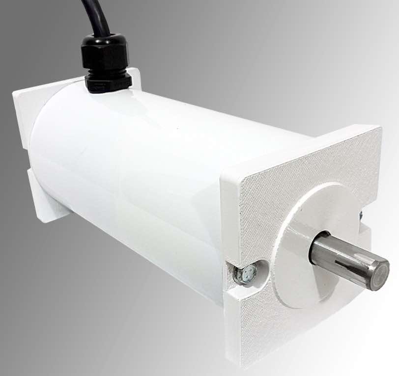 RAE DC Products' Model M7000 permanent magnetic dc motors are designed to provide the protection needed to operate in water and dust operating environments. Courtesy: RAE DC Products