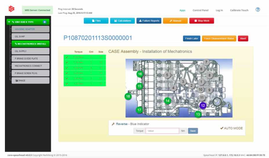 RedViking's Argonaut manufacturing performance program is a manufacturing execution system (MES) that features centralized control for app deployment and updates and minimal hardware and staffing. Courtesy: RedViking