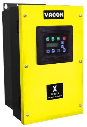 Danfoss' Vacon X5 HazLo is an ac drive designed for hazardous locations and applications such as refineries, utility gas plants, or other areas where ignitable substances are not normally present but may exist in unusual scenarios. Courtesy: Danfoss