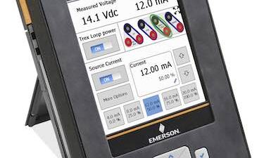 Emerson's AMS Trex Device Communicator is a handheld communicator built to withstand harsh industrial environments and has a full-color touchscreen display that adjusts to lighting conditions and aids in troubleshooting. Courtesy: Emerson Process Manageme