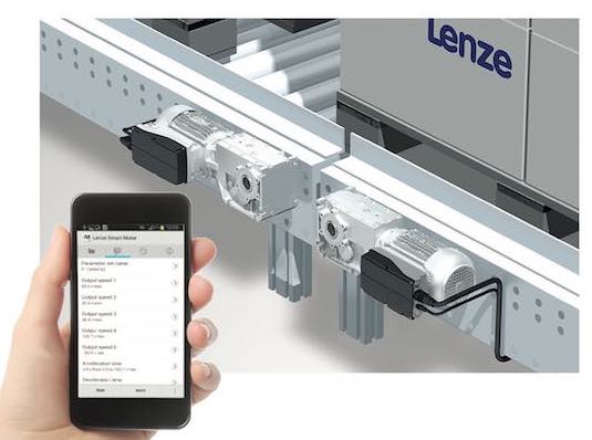 Lenze Americas' Smart Product solutions designed to deliver a mechatronic drive solution for clearly specified roller and chain conveyor applications for easy commissioning. Courtesy: Lenze Americas
