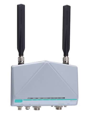 Moxa's AWK-4131A-US-T outdoor industrial AP/bridge/client features an IP68-rated weatherproof housing and is designed for installation in railways, bridges and marinas, and critical industrial applications. Courtesy: Moxa