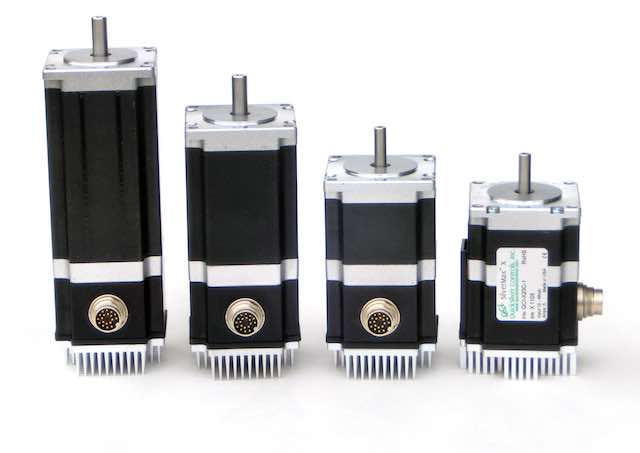 QuickSilver Controls' range of NEMA 23 frame Direct Drive Hybrid Servo Motors comes in four stack sizes and are designed to provide continuous torque, with top speeds ranging from 1000 to 4000 RPM. Courtesy: QuickSilver Controls
