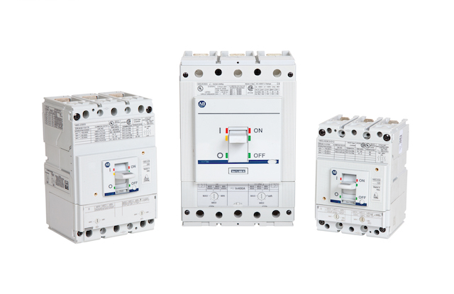 Rockwell Automation's Allen-Bradley Bulletin 140G molded-case circuit breakers are designed to protect against overload, short-circuit, and ground-fault conditions. Courtesy: Rockwell Automation