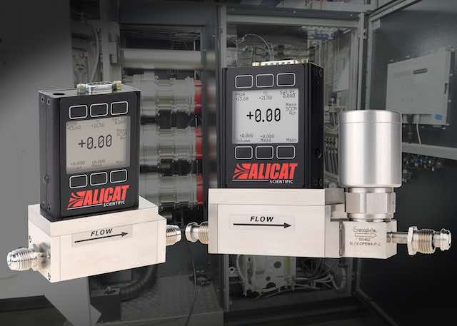 Alicat Scientific's MCE and MCV series of mass flow controllers are designed to ensure optimal coating environment in vacuum chambers and maintain product integrity in coating and sputtering processes. Courtesy: Alicat Scientific