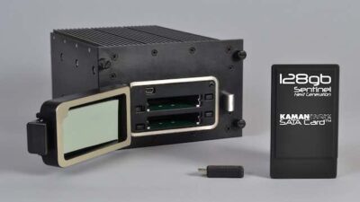 Kaman Precision Products' Model 9740 Complete Data Storage Solution is ideal for use in severe environments such as military settings as well as other aerospace and industrial settings. Courtesy: Kaman Precision Products