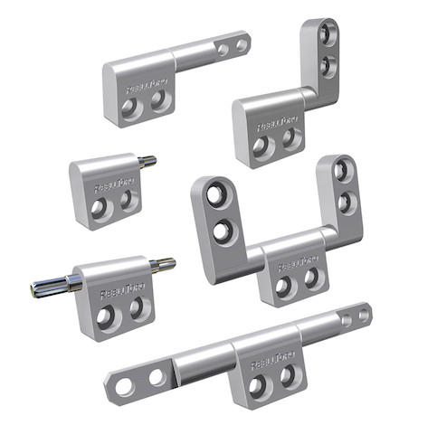 The RT-50 position hinge from Reell Precision Manufacturing is designed to hold the angle of mounted components in any position in small assemblies. Courtesy: Reell Precision Manufacturing