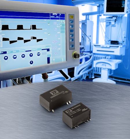 XP Power's IML02 and ISM02 miniature 2W rated dc-dc converters are designed for use in medical device applications that require safety isolation between the input and output. Courtesy: XP Power
