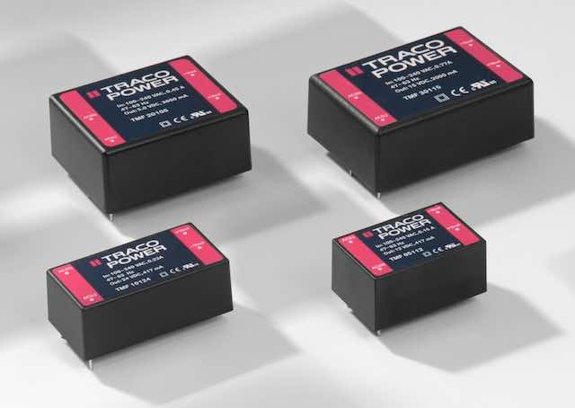 Traco Power's TMF series of ac/dc power supply modules are designed to comply with the requirements for quality, reliability and safety of medical equipment and can be used for transporting sensitive equipment. Courtesy: Traco Power