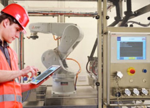 The latest GOT Mobile solution from Mitsubishi Electric offers another flexible option for remote control and viewing of HMIs. It allows up to five devices to be connected to an HMI, so users can connect via an Apple iPad, a Microsoft Windows phone, and a