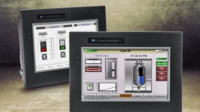 AutomationDirect’s C-more EA9 series of touchscreen human-machine interfaces (HMIs) now include 7-in. widescreen TFT models. Courtesy: AutomationDirect