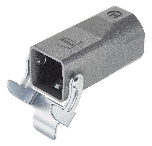 Harting's Han 3A size connectors now can be assembled with cable diameters as large as M25, which allows the connectors to be configured with any contact insert in the series, including those with higher rated current and bigger cross sections. Courtesy: