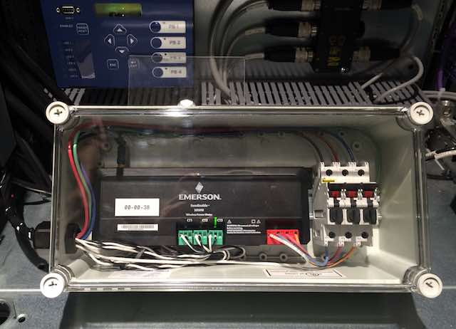 Emerson's WirelessHART power meter is designed to improve equipment reliability and enable energy demand and consumption monitoring with real-time monitoring of voltage, current, power, and energy. Courtesy: Emerson