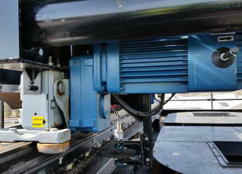 The travelling batcher drive is designed for unloading the batch into each load out silo. Courtesy: Yaskawa America Inc.