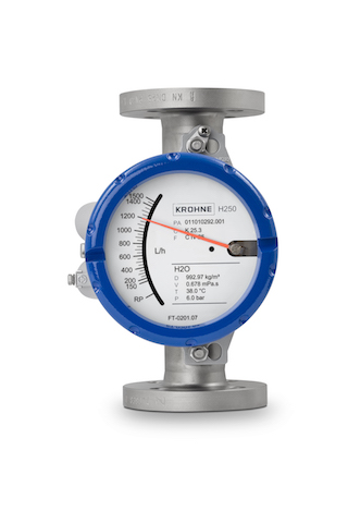 Krohne's H250 variable area flowmeter with M40 Indicator combines flow measurement with latest communication capabilities like Foundation Fieldbus and is ideal for flow measurement applications. Courtesy: Krohne