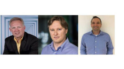 Left to right: Gregory Wilcox, global technology business development manager, Rockwell Automation; David Doggett, senior director cybersecurity - innovation and technology - industry business, Schneider Electric; and Ian Tracy, applications engineer, HMS