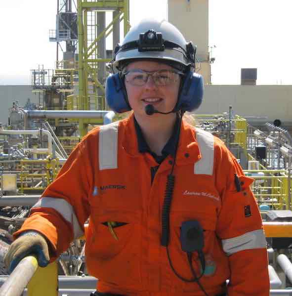 Lauren McIntosh completed her OPTAP apprenticeship this summer and is now working full time with her sponsoring company, Maersk Oil. Courtesy: The Big Partnership
