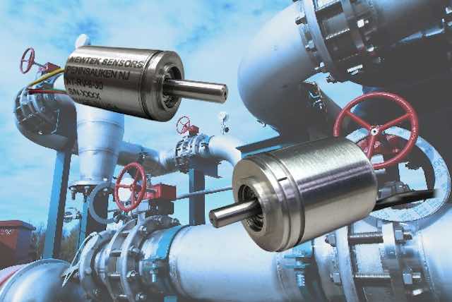 NewTek Sensor Solutions' RV series of rotary position sensors are designed to offer accurate angular displacement measurement of rotating elements such as quarter-turn ball and butterfly valves, actuators, throttles, and more. Courtesy: NewTek Sensor Solutions