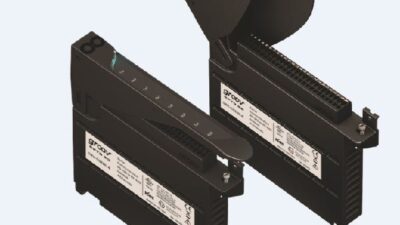 Opto 22's groov serial I/O module, the GRV-CSERI-4, is designed to plug into a groov EPIC chassis alongside the groov Edge Programmable Industrial Controller (EPIC) and discrete and analog I/O modules. Courtesy: Opto 22