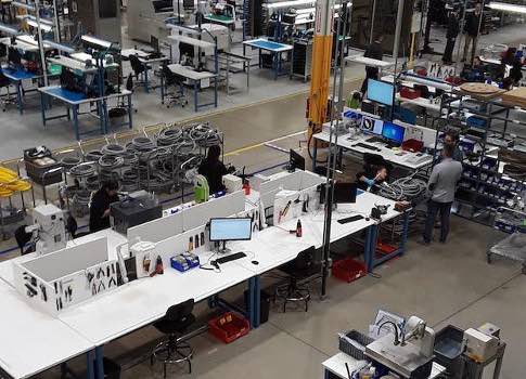 Partial factory view of Harting manufacturing in Elgin shows space along the back wall for part of the expansion. Outside these walls, a 10-year expansion plan includes land to double manufacturing at the Elgin site. Courtesy: Mark T. Hoske, CFE Media