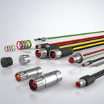 Figure 2: One-cable technology (OCT) minimizes cabling concerns by providing power and signal for HMI hardware, servo systems and other field components through a variety of connector types. Courtesy: Beckhoff Automation