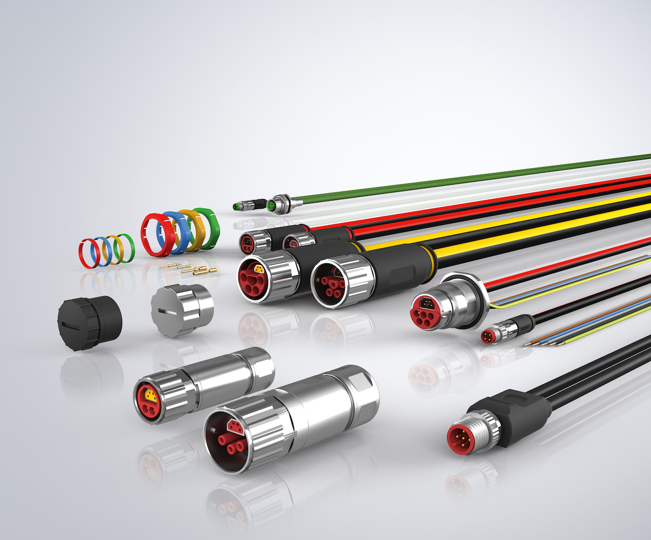 Figure 2: One-cable technology (OCT) minimizes cabling concerns by providing power and signal for HMI hardware, servo systems and other field components through a variety of connector types. Courtesy: Beckhoff Automation