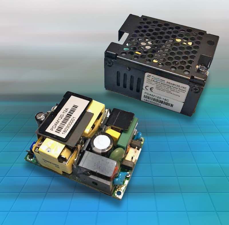 Power Partners’ PDAM120 Series of 120W ac/dc power supplies are designed for use in either medical or information technology equipment (ITE) applications. Courtesy: Power Partners