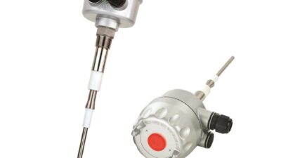 SAL 18 Series RF Admittance Point Level Switch from Aplus Finetek Sensor Inc. is said to be an advanced radio-frequency (RF) level switch to fit many varied applications detecting presence/absence of liquids, solids and slurry materials, including asphalt mix, bitumin, dry powders, granular materials etc. for high- and low-level material detection. Automatic build-up immunity is provided to ignore build-up of material along the probe to the tank/bin wall. Courtesy: Aplus Finetek Sensor Inc. and CFE Technology’s New Products for Engineers database.