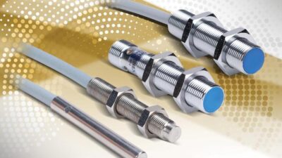 The AutomationDirect series of Contrinex DW inductive proximity sensors now includes additional harsh duty sensors and standard duty sensors with quadruple sensing ranges. Courtesy: AutomationDirect