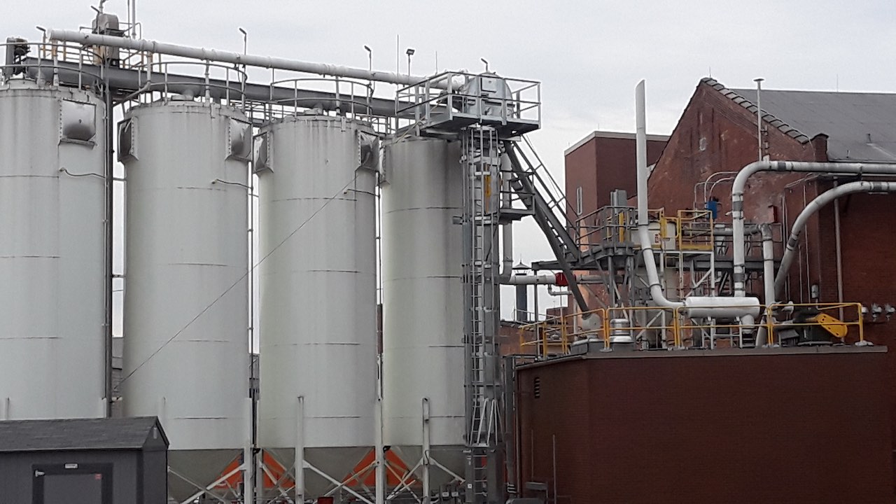 Shown are outdoor tanks and piping for Angel's Envy Distillery, Louisville, Ky. Courtesy: Mark T. Hoske, CFE Media, Control Engineering